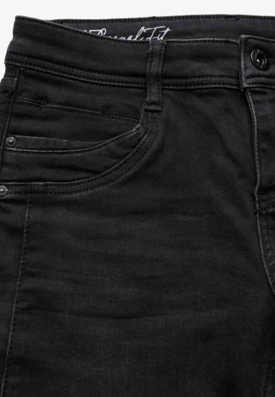 Jeans thermiques black slightly washed