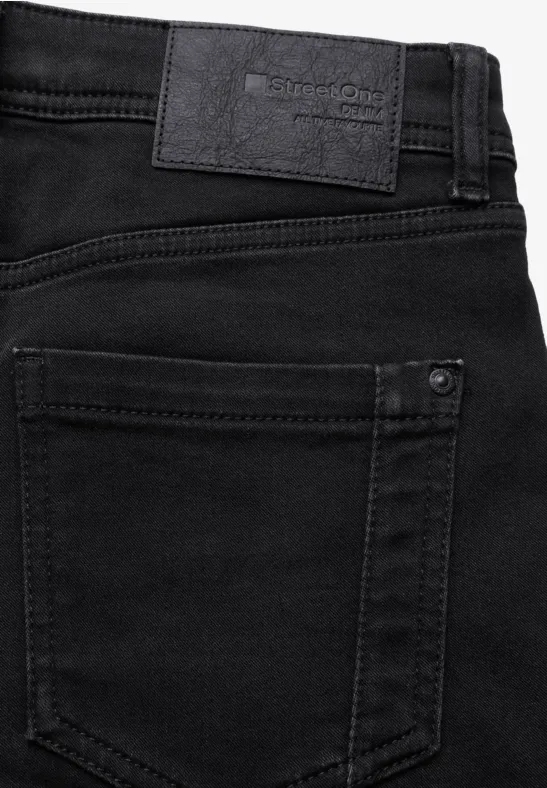 Jeans thermiques black slightly washed