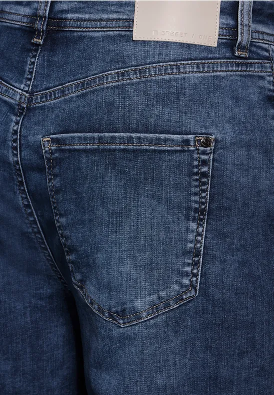 Jeans im Loose Fit Dark blue washed