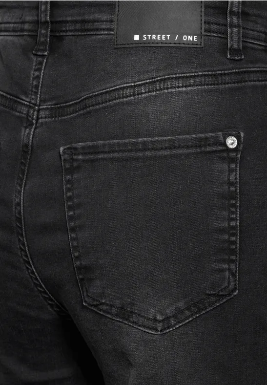 Jeans en coupe loose Black washed