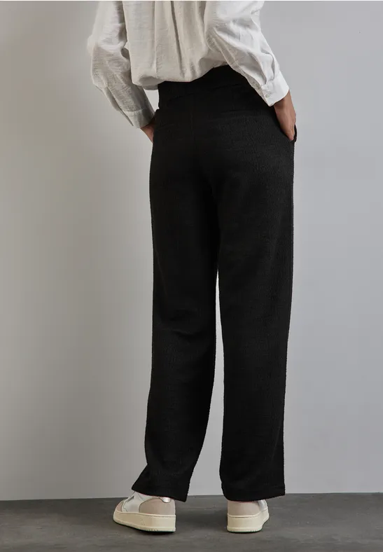 Spodnie Bouclé Black
