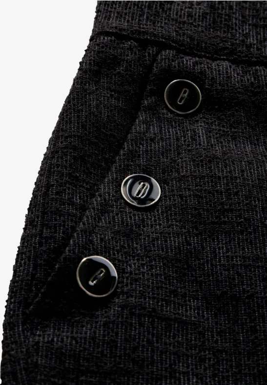 Spodnie Bouclé Black