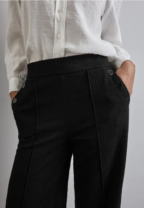 Spodnie Bouclé Black