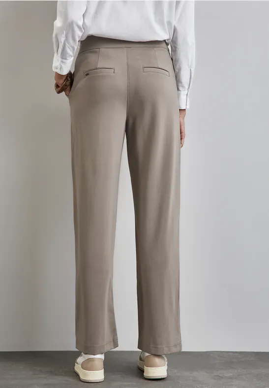 Hose im Casual Fit driftwood beige