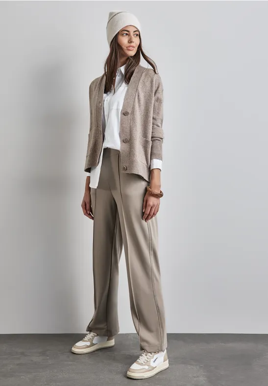 Hose im Casual Fit driftwood beige