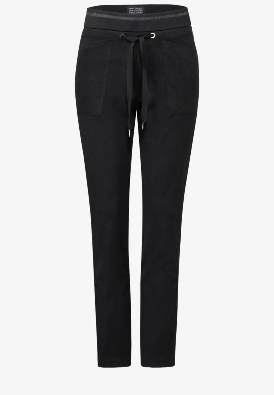 Hose im Loose Fit whale tail grey melange