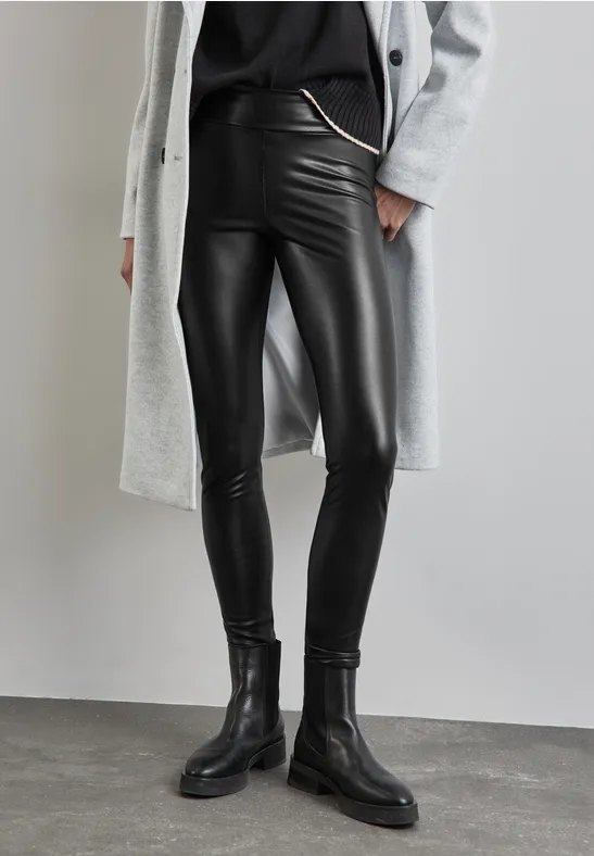 Gecoate thermische legging Black