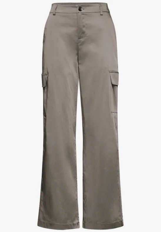 Pantalon Cargo Straight Leg ashen maple beige