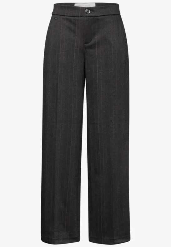 Gestreepte broek Black