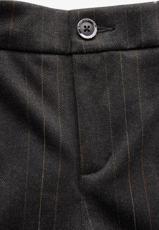 Gestreepte broek Black