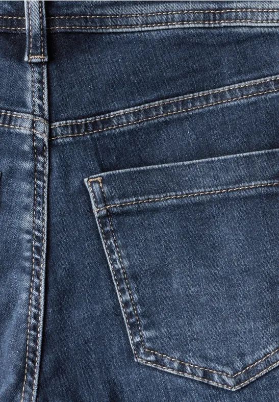 7/8 jeans in Slim Fit Dark Blue washed