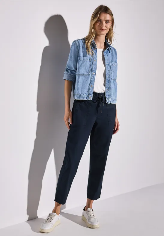 Cargo look broek deep blue