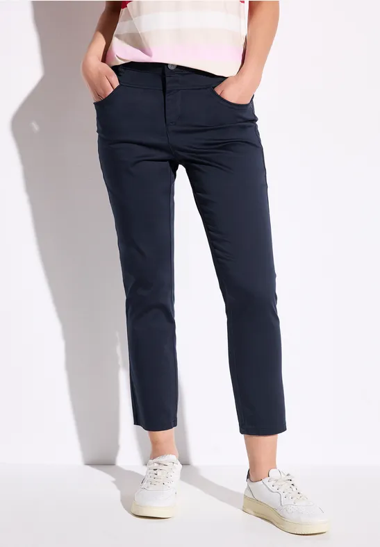 7/8 satijnen broek deep blue