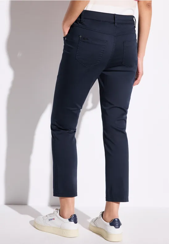7/8 satijnen broek deep blue