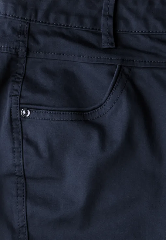 7/8 satijnen broek deep blue