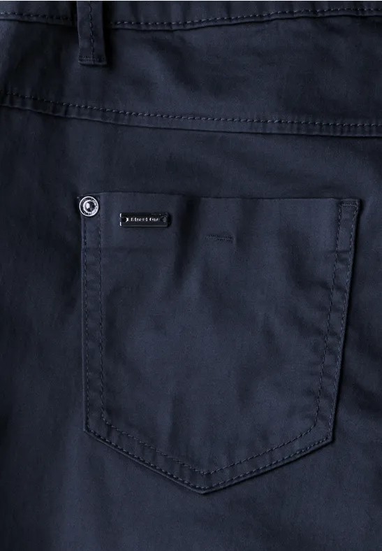 7/8 satijnen broek deep blue