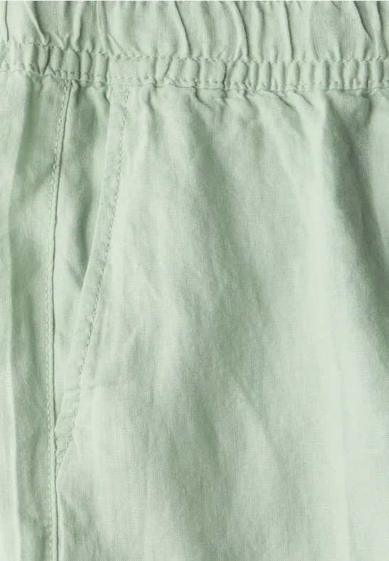 Linnen broek soft jade green