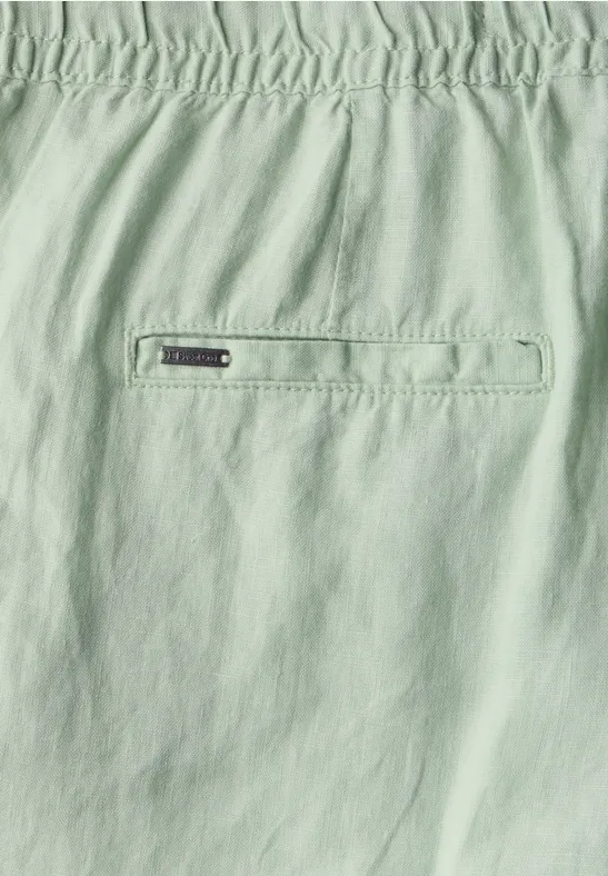 Linnen broek soft jade green