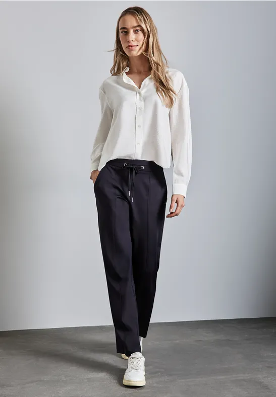 Rechte broekspijpen deep tint blue