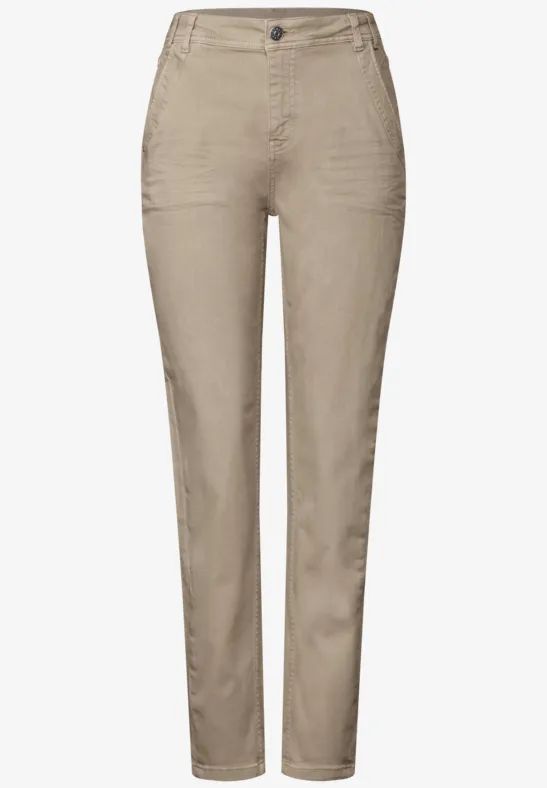 Jeans en coupe casual Beige Washed