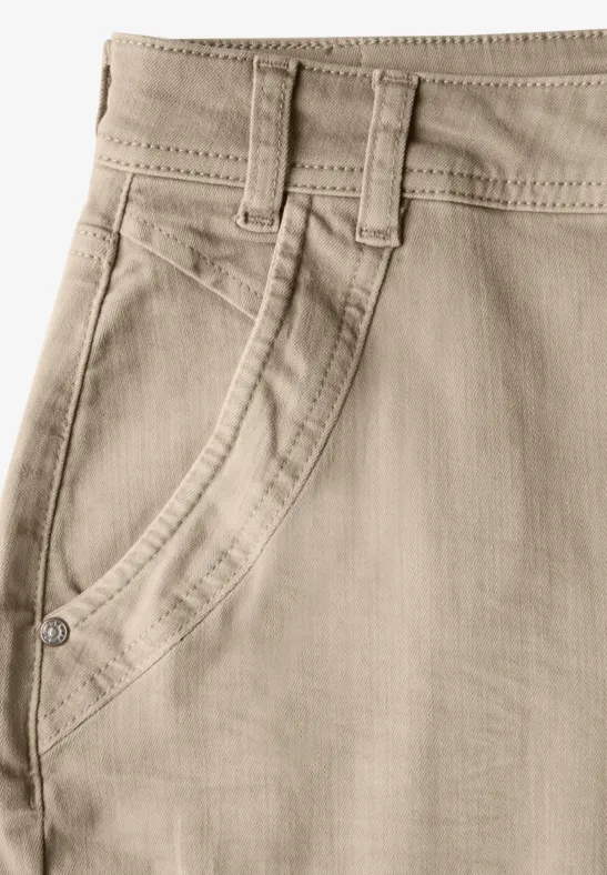 Jeans en coupe casual Beige Washed