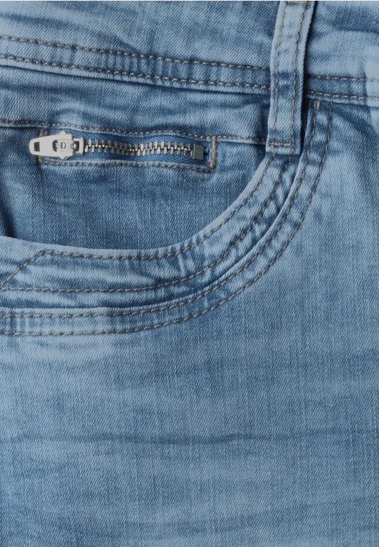 Jeans im Destroyed-Look Light Blue Destroy Wash