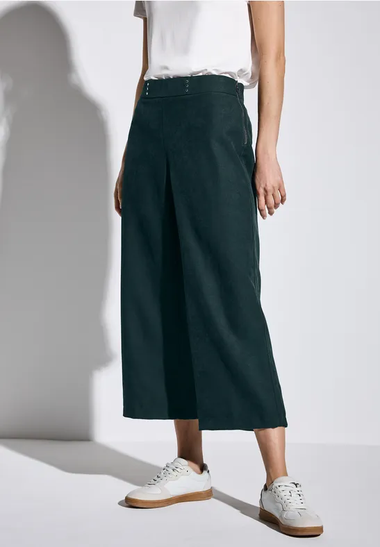 Culotte en serge hunter green