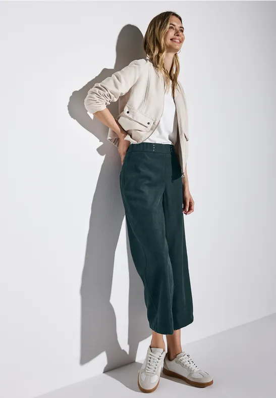 Culotte en serge hunter green