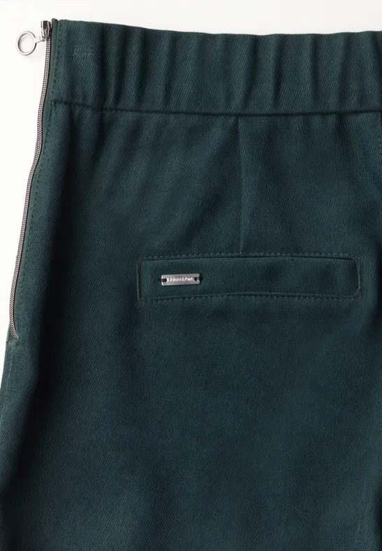 Culotte en serge hunter green
