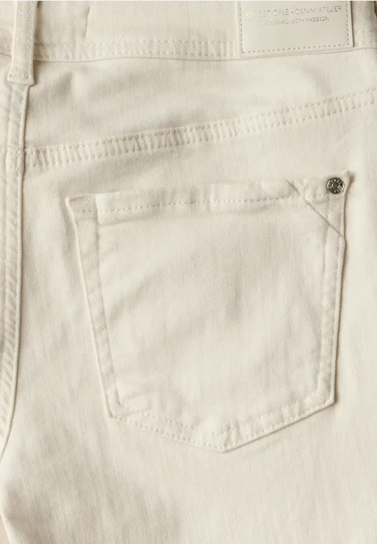 Straight Legs jeans Ecru washed