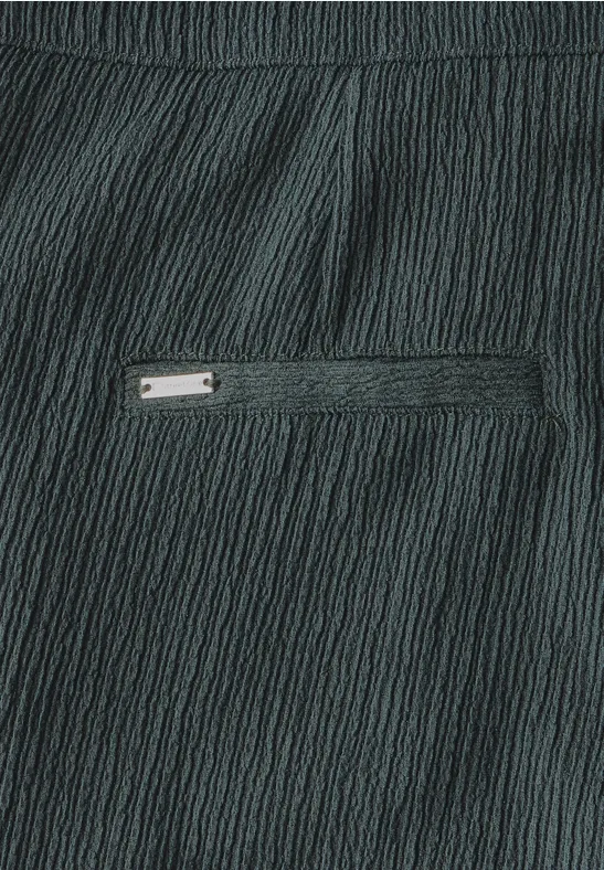 Wide Legs broek met structuur marshy green