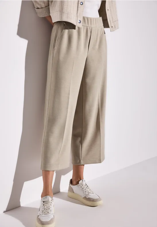 Gemêleerde broek moonstone sand