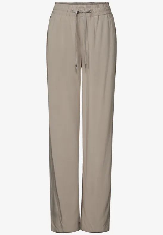 Broeken met wijde pijpen buff grey