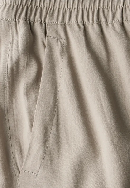 Broeken met wijde pijpen buff grey