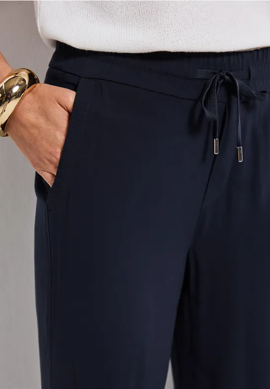 Loose Fit broek deep blue