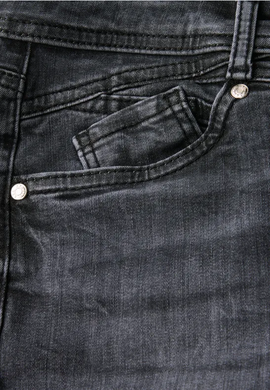 Casual Fit Jeans dark steel grey washed