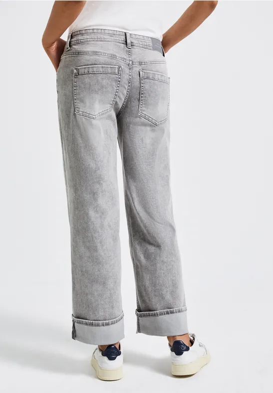 Jeans Straight Legs light ice grey washed