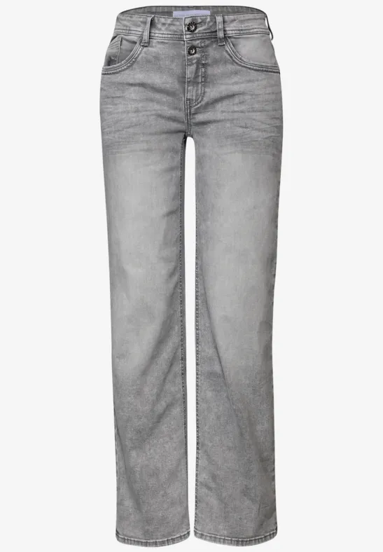 Jeans Straight Legs light ice grey washed