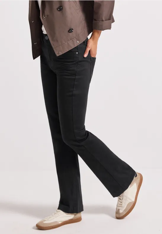 Bootcut Jeans black clean washed