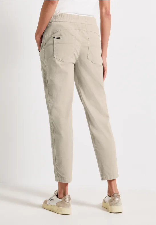 Loose Fit corduroy broek malted beige