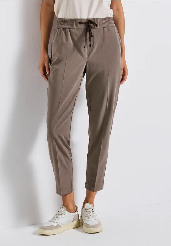 Pantalon léger en jacquard nomad brown
