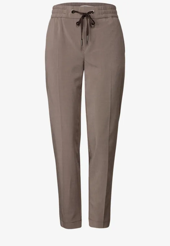 Pantalon léger en jacquard nomad brown
