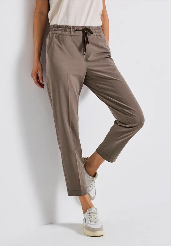 Pantalon léger en jacquard nomad brown