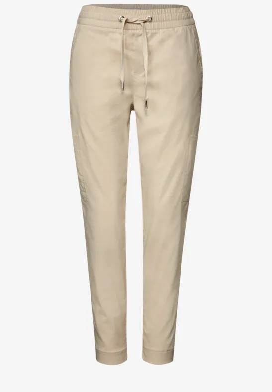 Loose Fit pantalon avec poches coastal beige