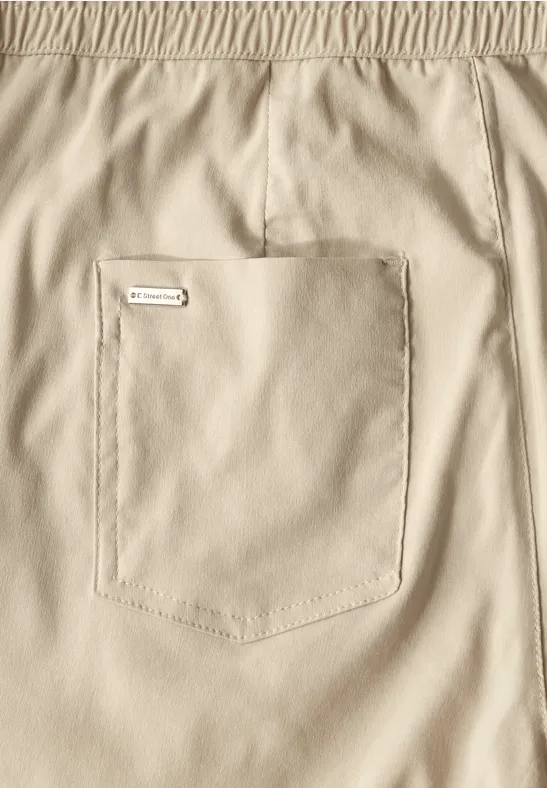 Loose Fit pantalon avec poches coastal beige