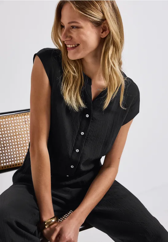 Jumpsuit mit Struktur Black