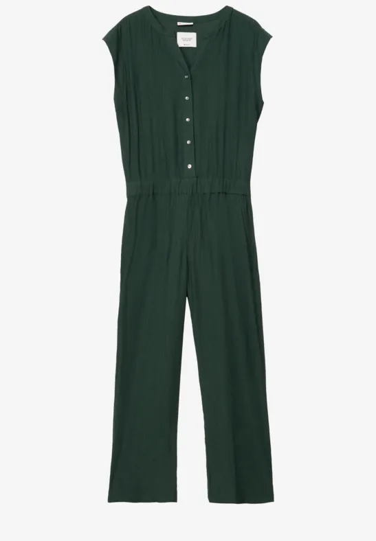Jumpsuit mit Struktur mid green