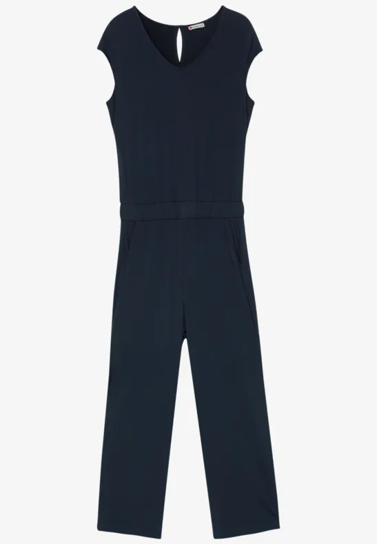 Wide Leg Jersey-Jumpsuit deep blue
