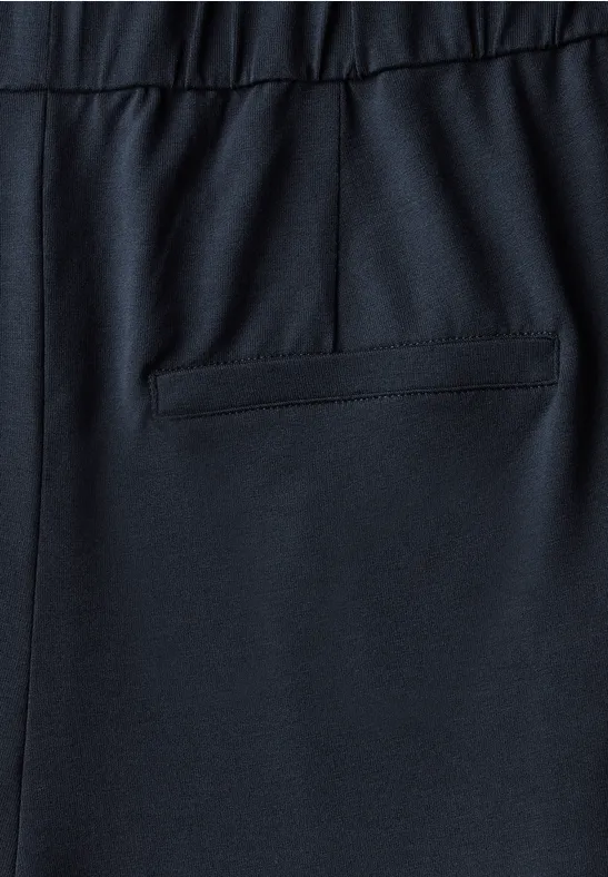 Wide Leg Jersey-Jumpsuit deep blue