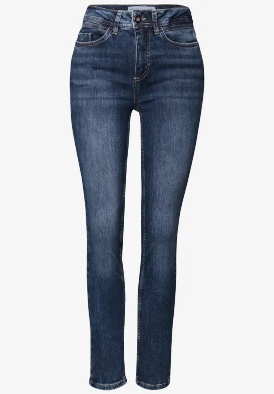 Jeans Slim Fit Dark Blue Random